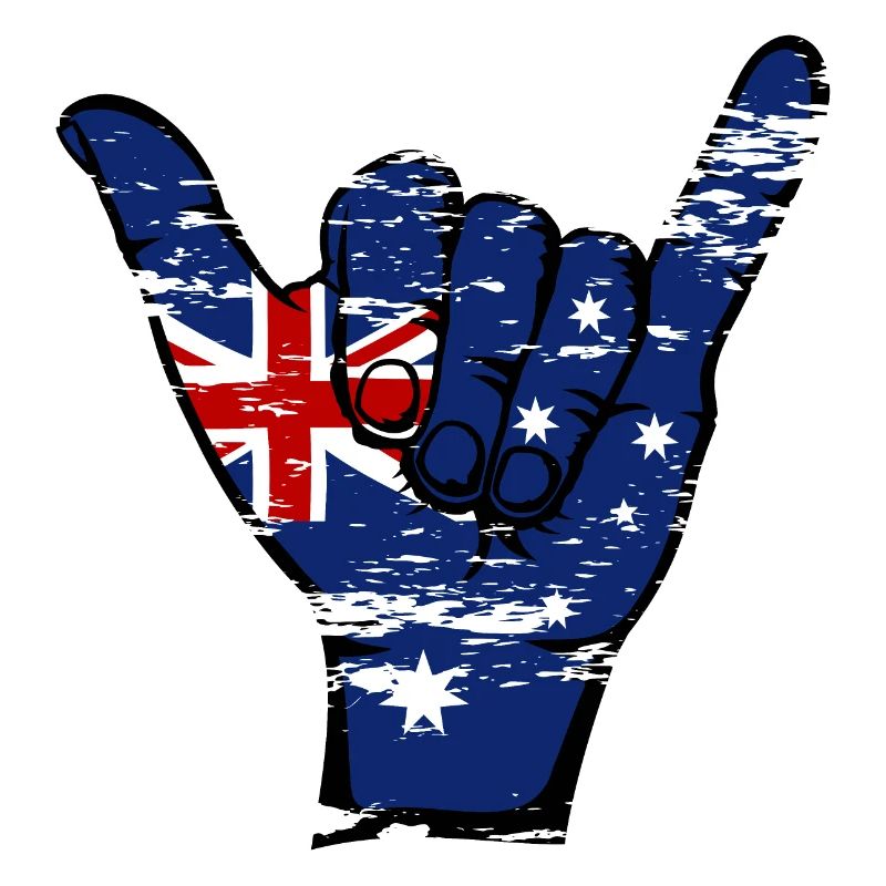 Drapeau de l’Australie Symbole de surf utilisé