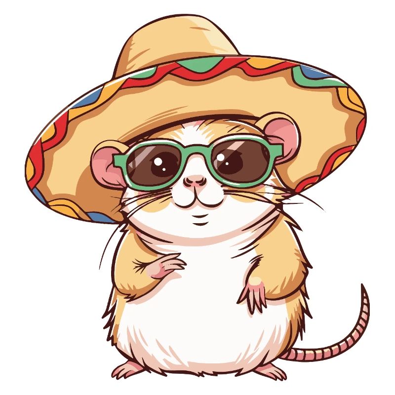 Hamster Lustig Sombrero