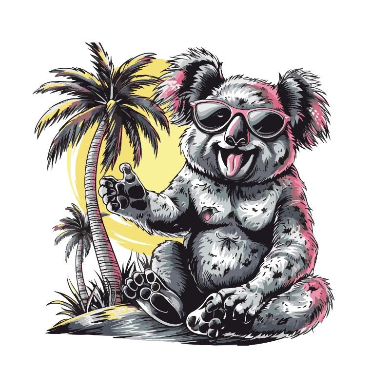 Koala Insel Palme