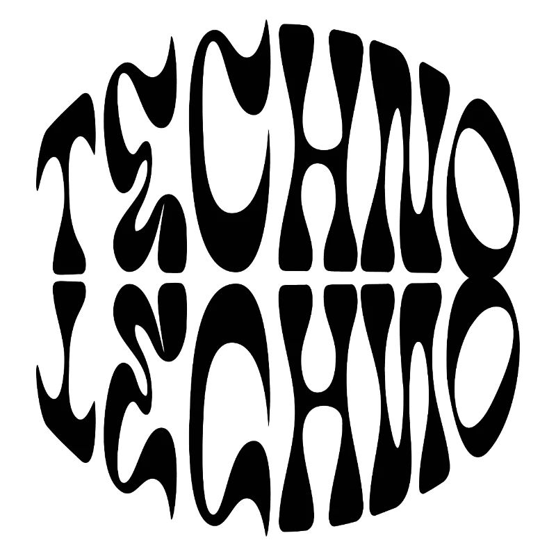 Techno liquid logo design