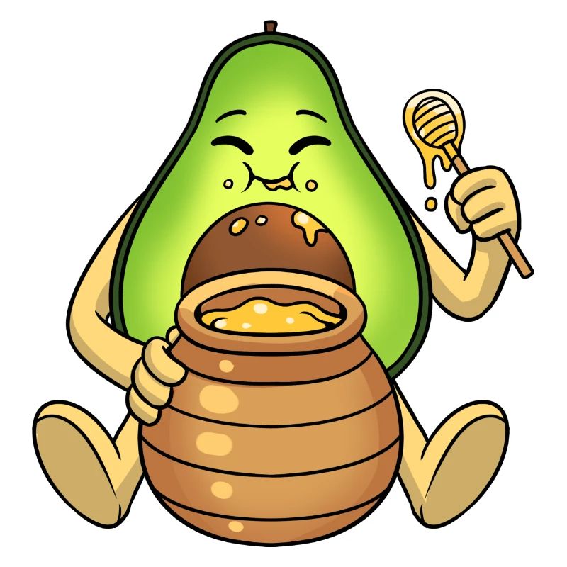 Avocado isst Honig