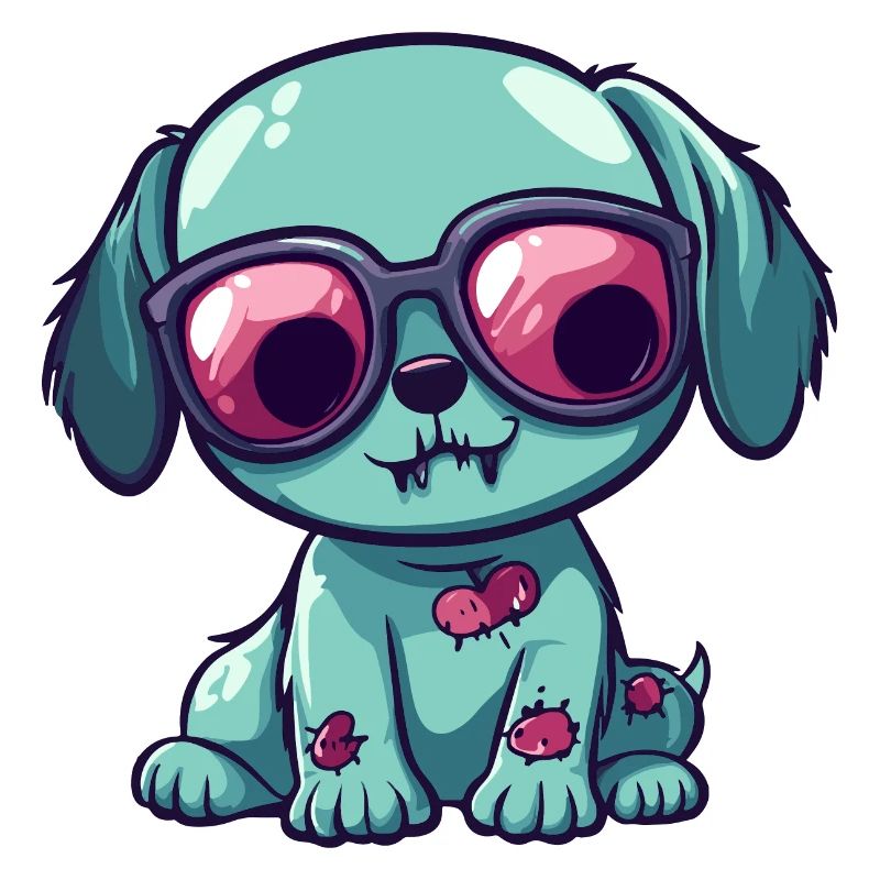 Hund Halloween Zombie