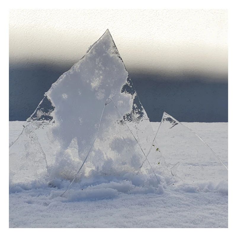 mountain on ice