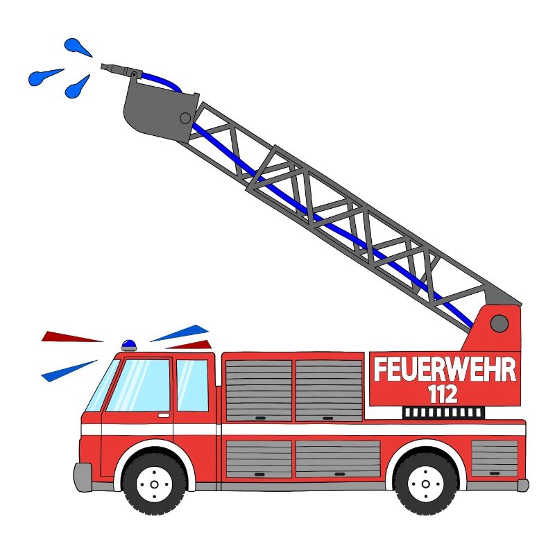 Feuerwehrauto mit Leiter