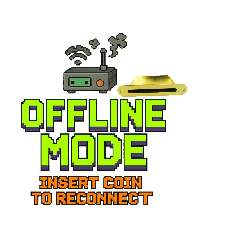Retro-Gaming Offline-Modedesign