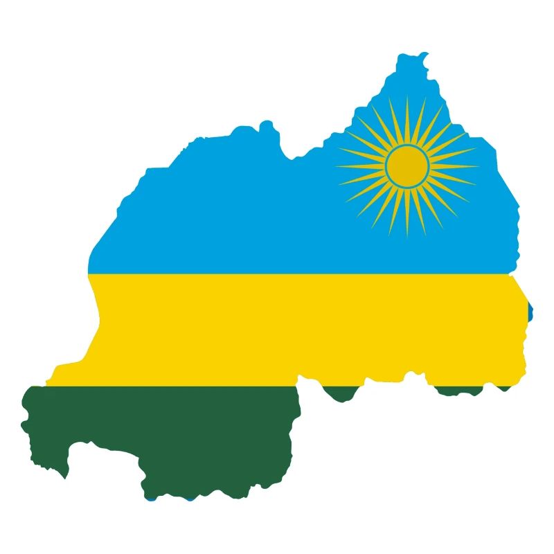 Rwanda kort flag flag frakke