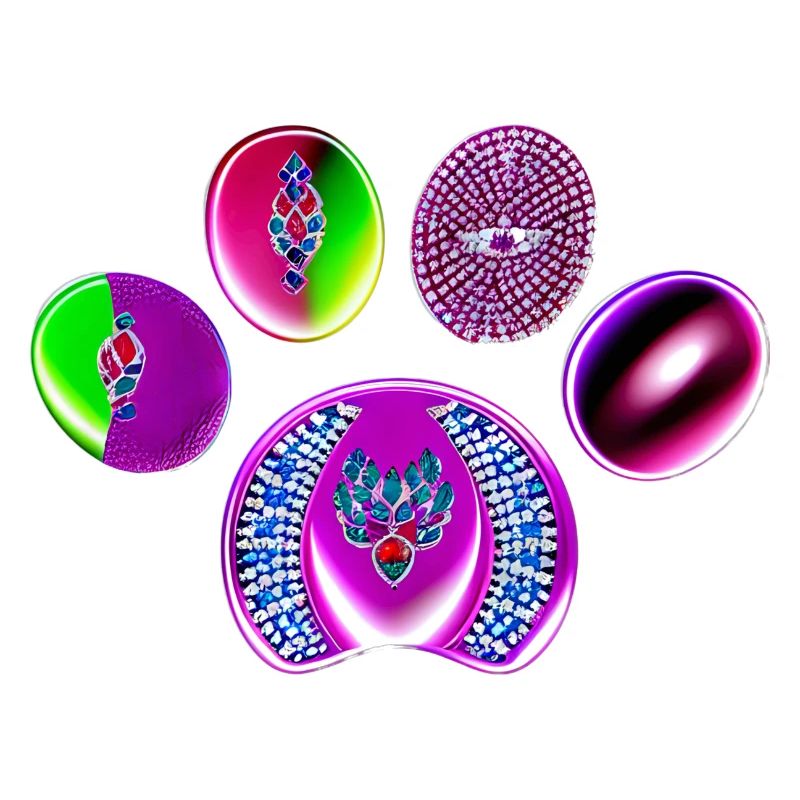 Neon Juwel Kreis Druck