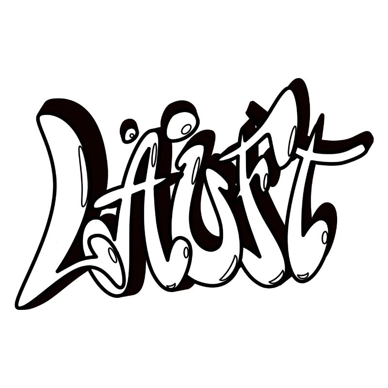 LÄUFT Graffiti transparent