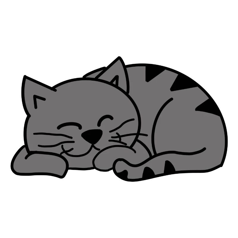 Graue Schlafende Katze / Sleeping grey cat