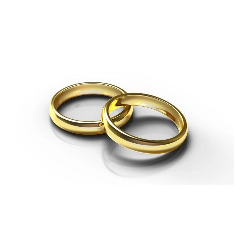 Goldene Ringe Hochzeitsthema