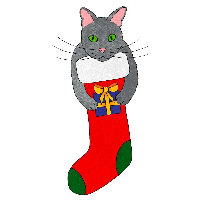 chat de Noël chaton de Noël chat de Noël