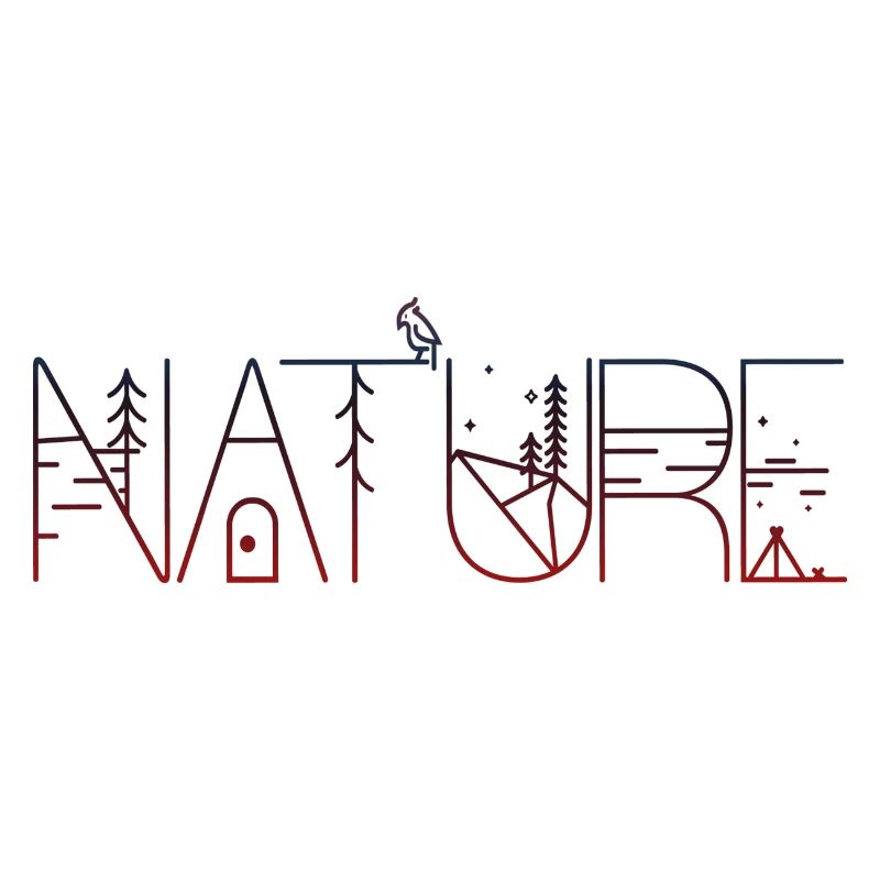 Conception créative de la nature