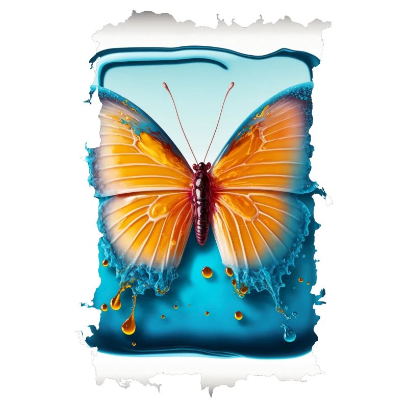 Schmelzender Schmetterling