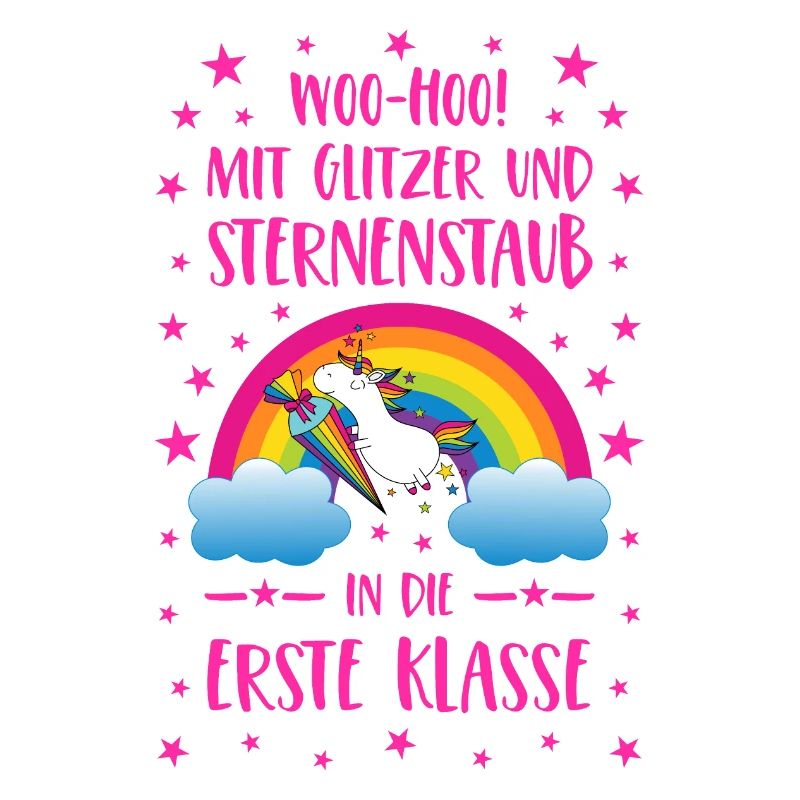Unicorn Glitter and Stardust First Class Pink