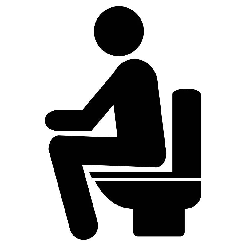 MANN AUF TOILETTE