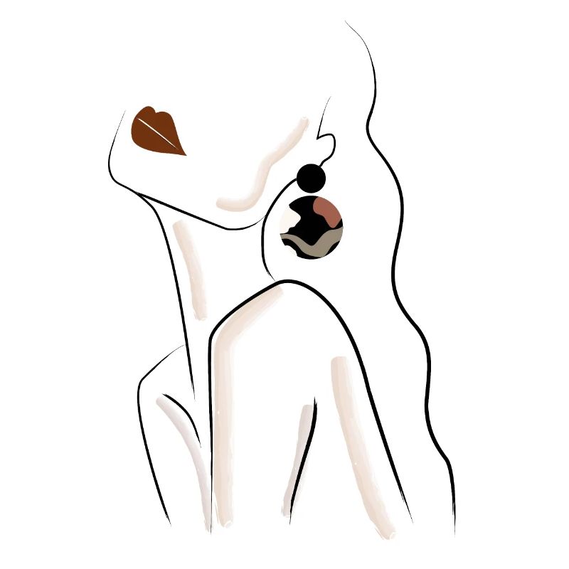 Zeichnung Silhouette Frau