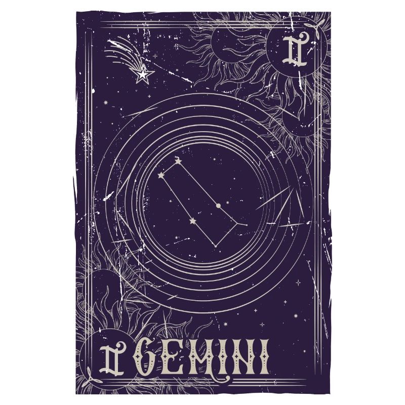 Gemini Constellation Night Zodiac