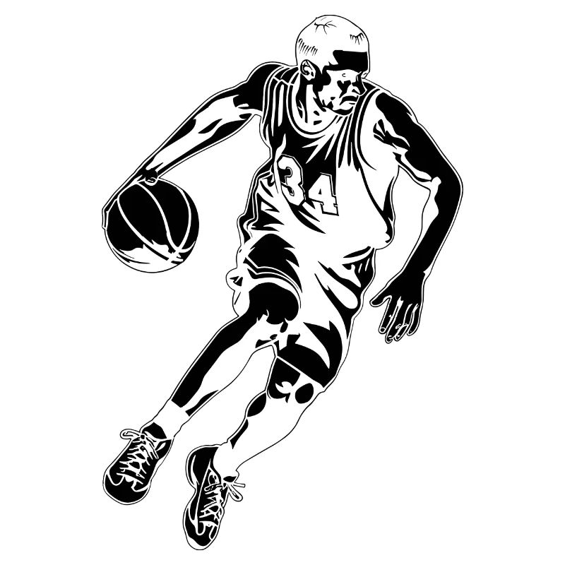 Basketballer Zeichnung