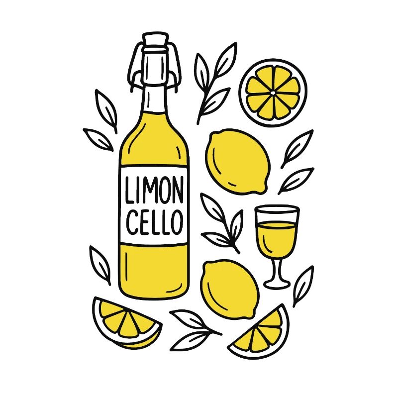 Limoncello Lemon Motif