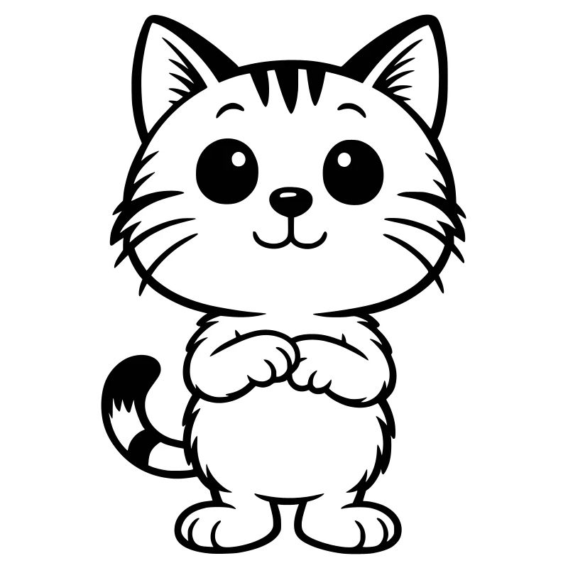 Niedliche Katze getigert