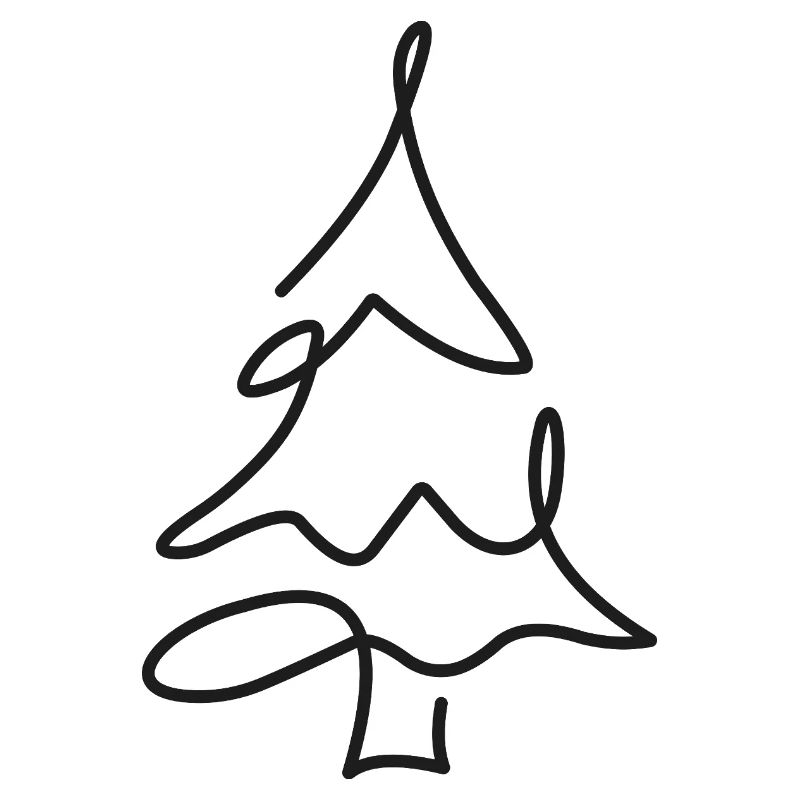 Tannenbaum Skizze – Weihnachtsmotiv