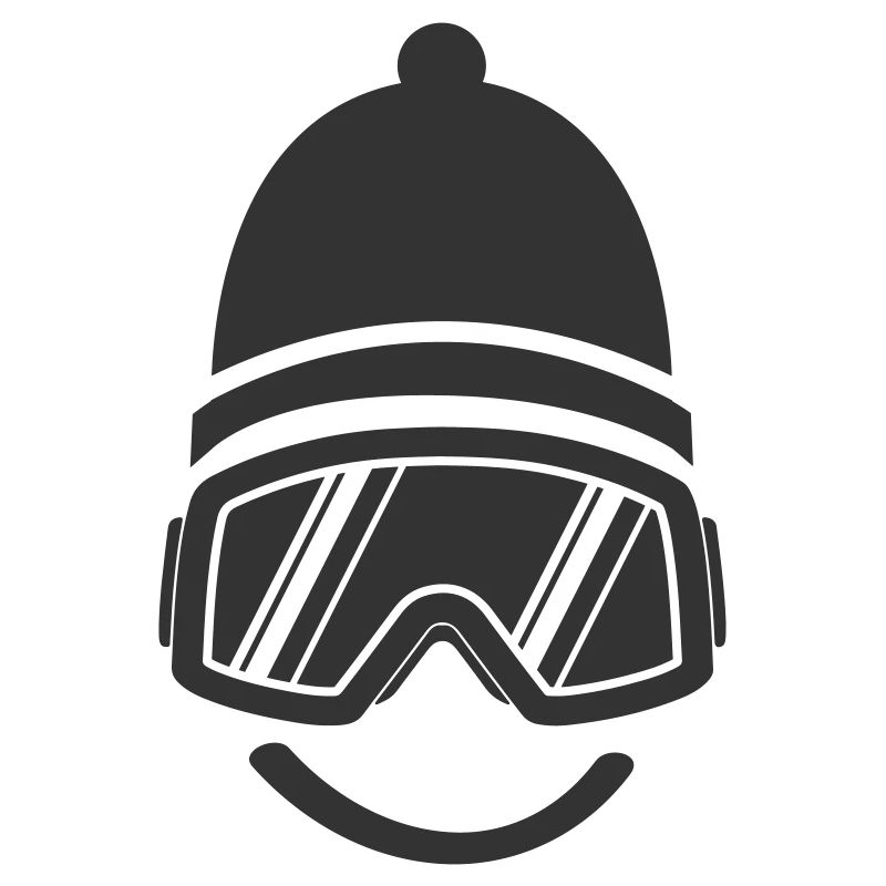Smileface Skibrille Silhouette