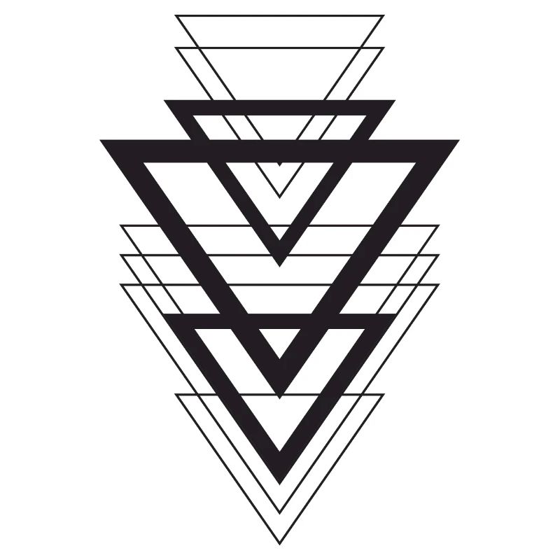 Geometric Triangle Overlay