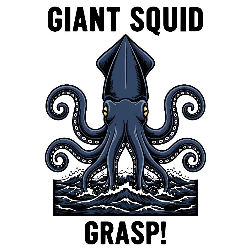 Giant Squid Sea Abyss Grasp Giant Squid