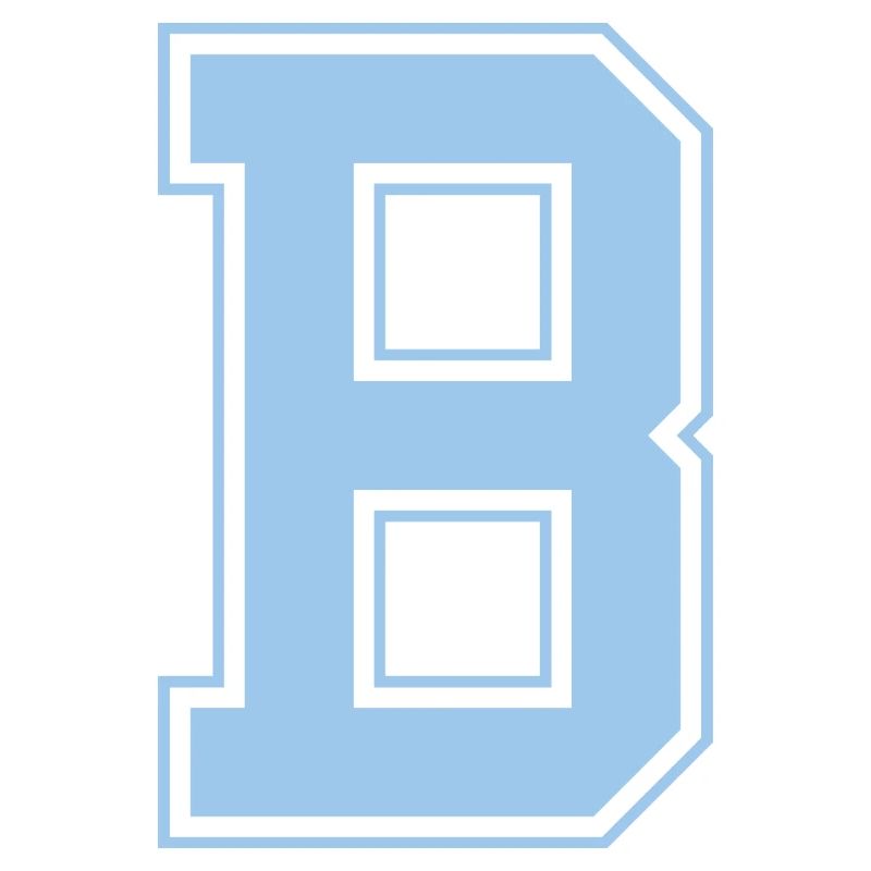 Monogramm Hellblau Varsity College Erster B