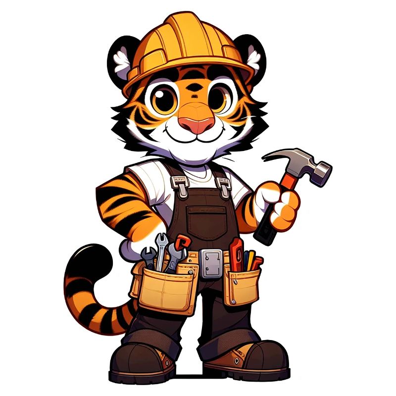 Cute Tiger Craftsman