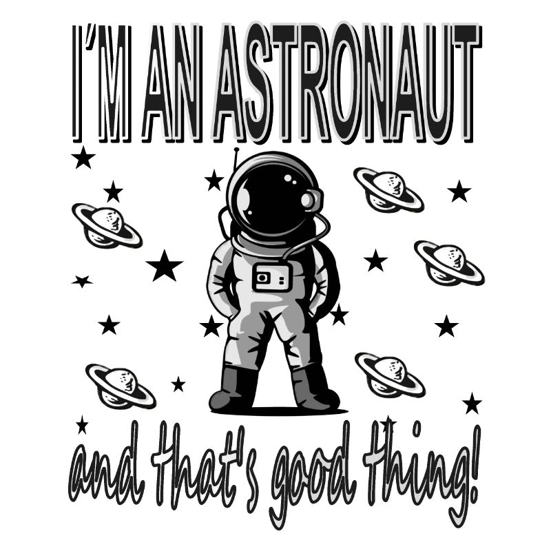 Ich bin Astronaut Raumfahrt Raumschiff Geschenk