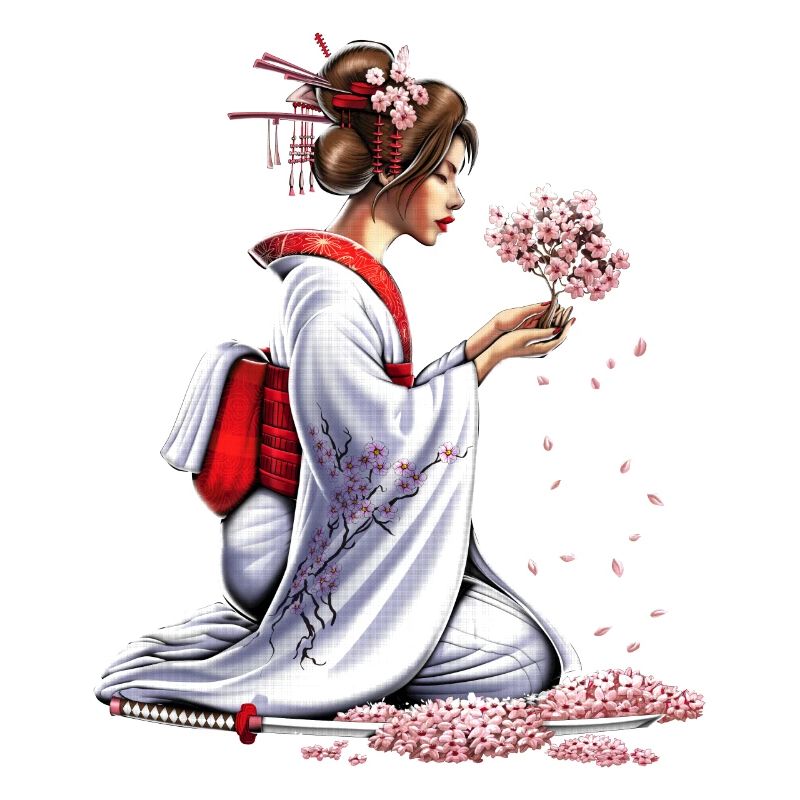 Japanisches Samurai-Mädchen