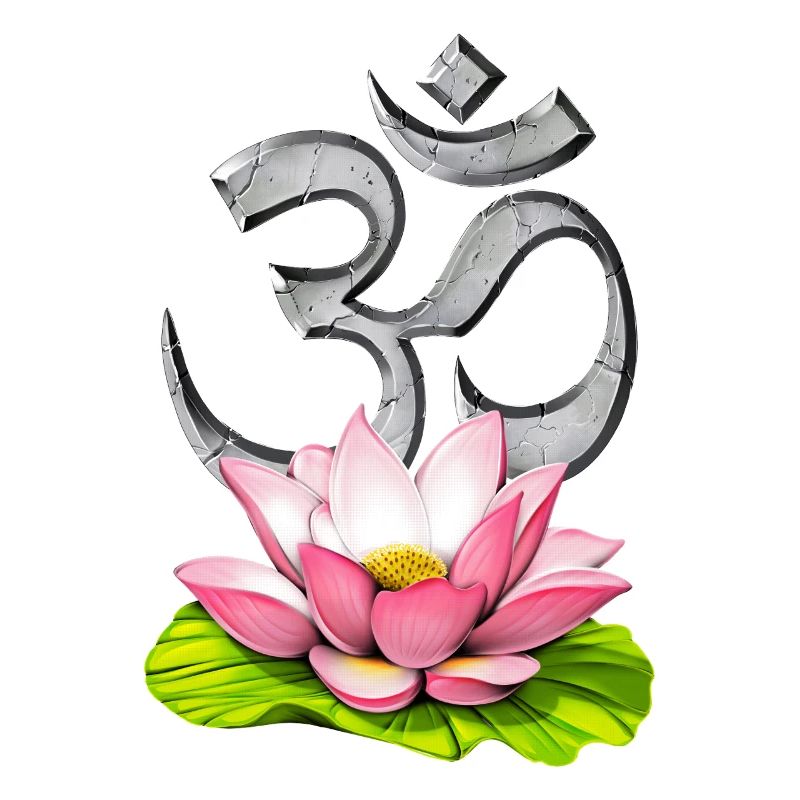 Lotusblume Om Symbol