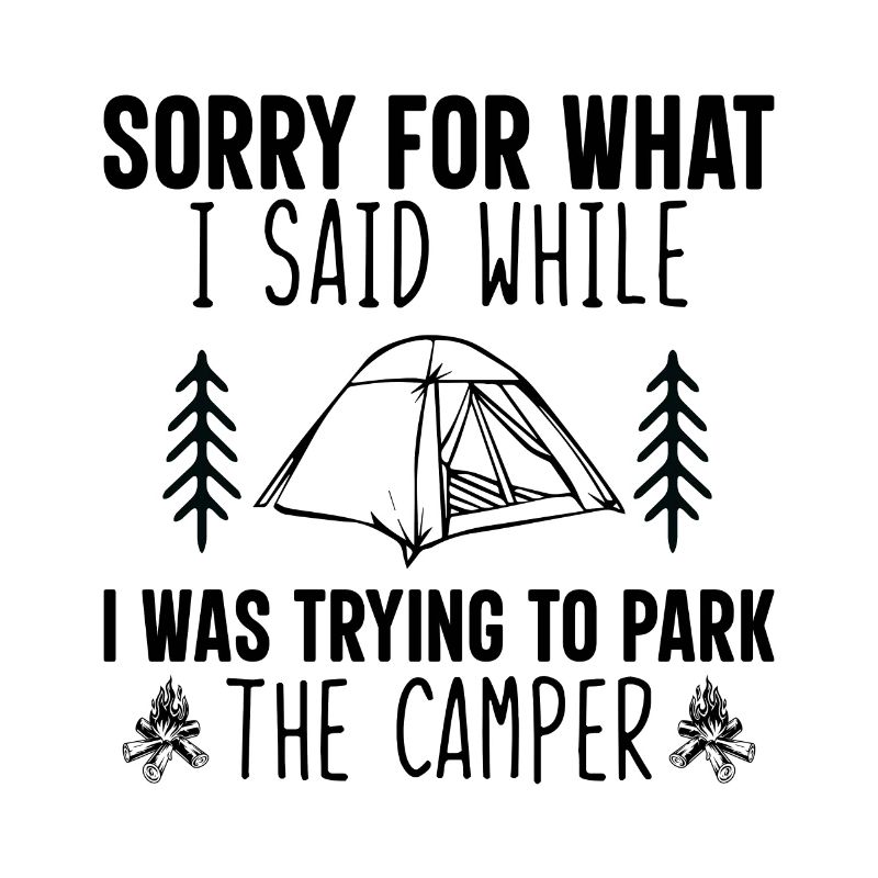 Cooler Camping Spruch Geschenkidee