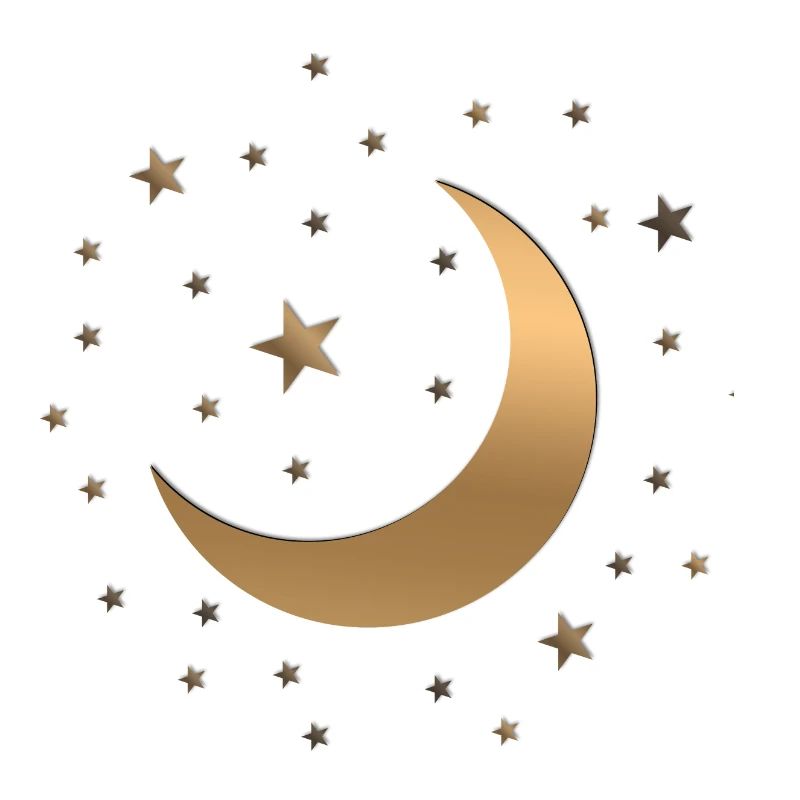 Ciel étoilé - Etoiles et lune