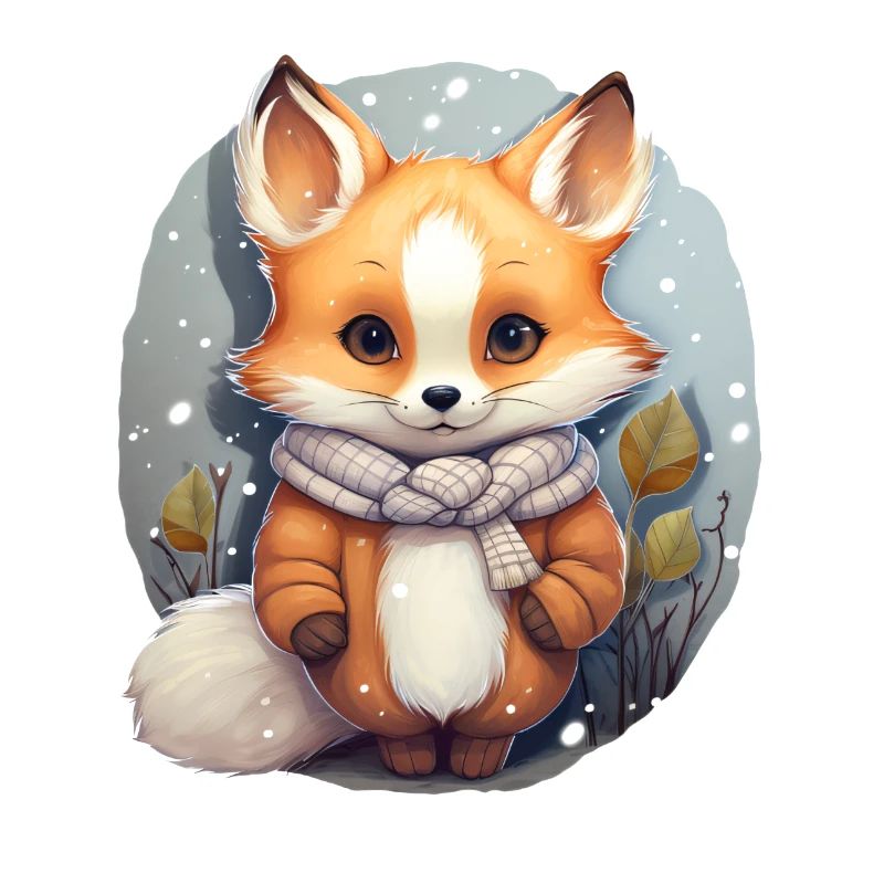 Fuchs im Winterlook