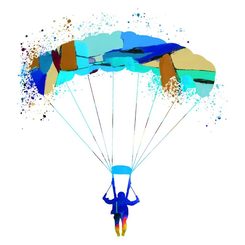 fallschirm,fallschirmflieger,graffiti,gleitschirm