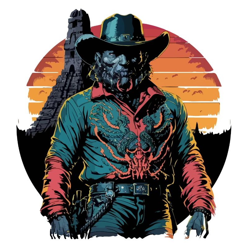 Cowboy-Figur mit Western-Twist