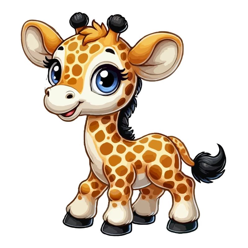 Mädchen Giraffe