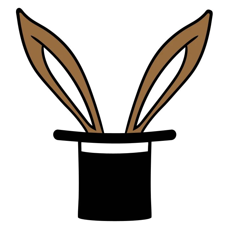 Lapin Chapeau Haut de forme Wizard Lapin Wizard Trick