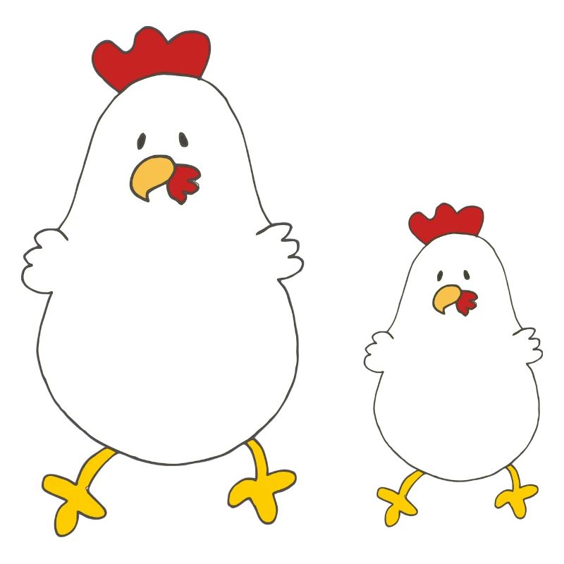 mutter kind huhn