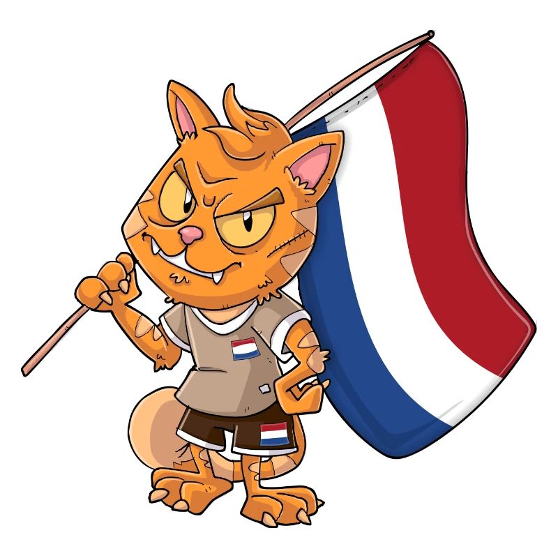Niederlande Fan Katze
