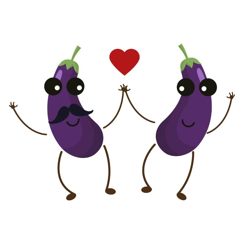Aubergine, die Liebe