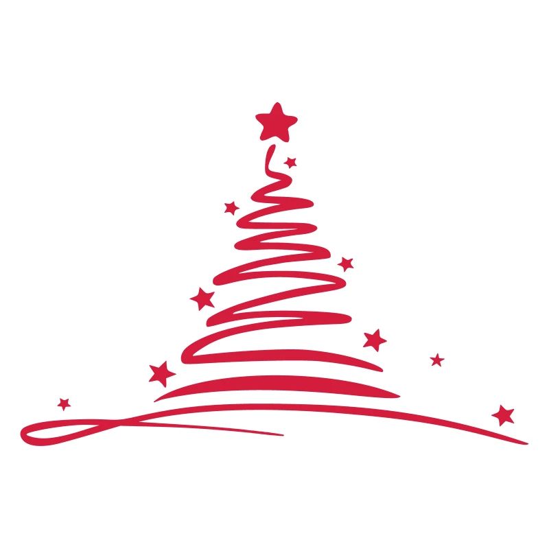 Weihnachten - Baum Zeichnung
