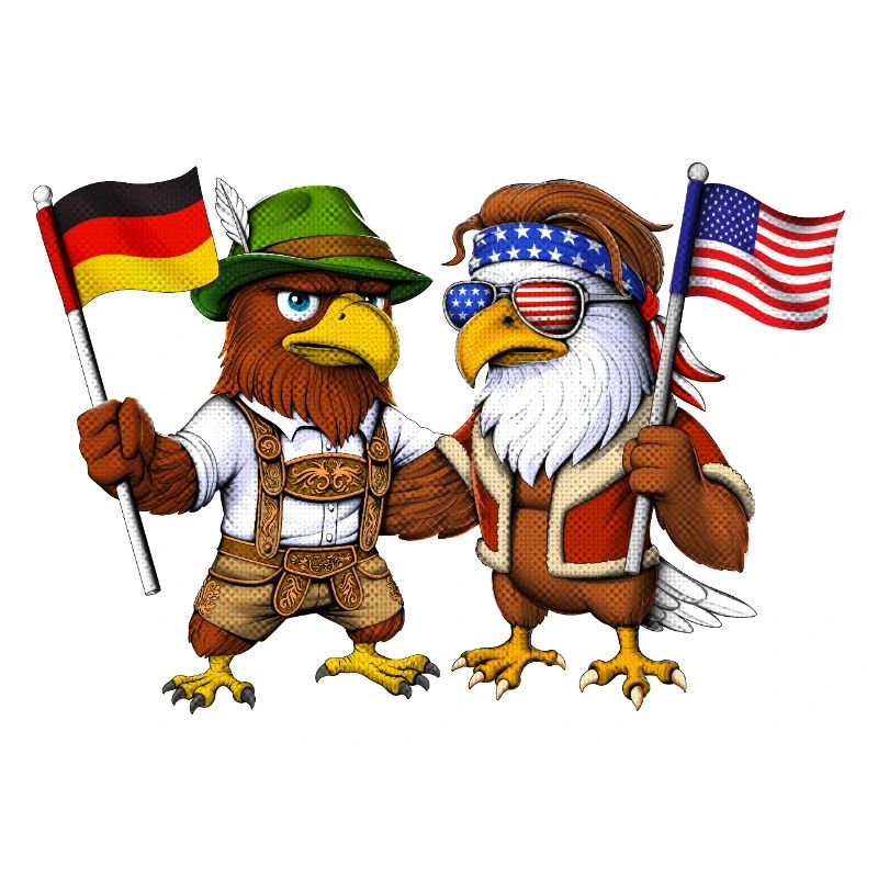 German Eagle US American Bald Eagle