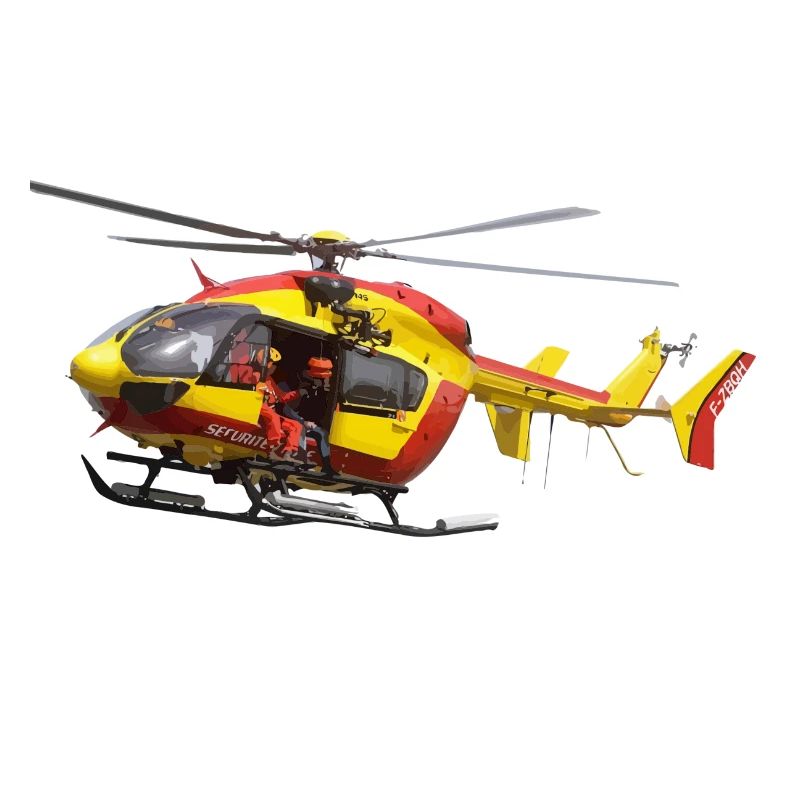 Zivilhubschrauber EC145 Sicherheit