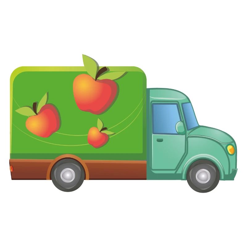 Lieferdienst Obst Wagen