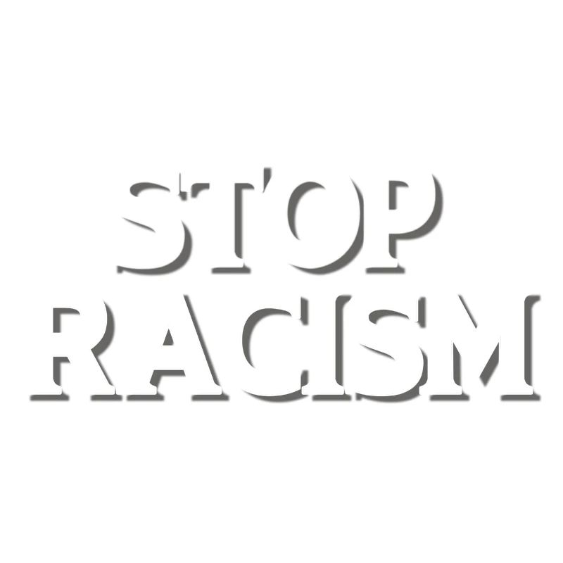 Stop Racism white