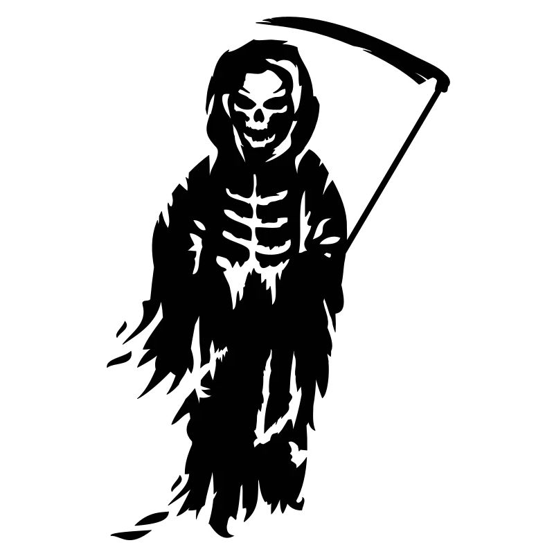 Ein Sensenmann -Der Tod mit einer Sense