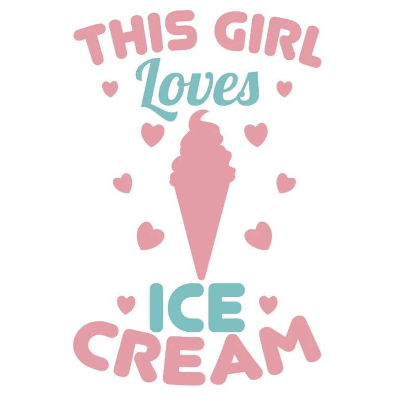 Kleine Eiscreme Liebhaberin